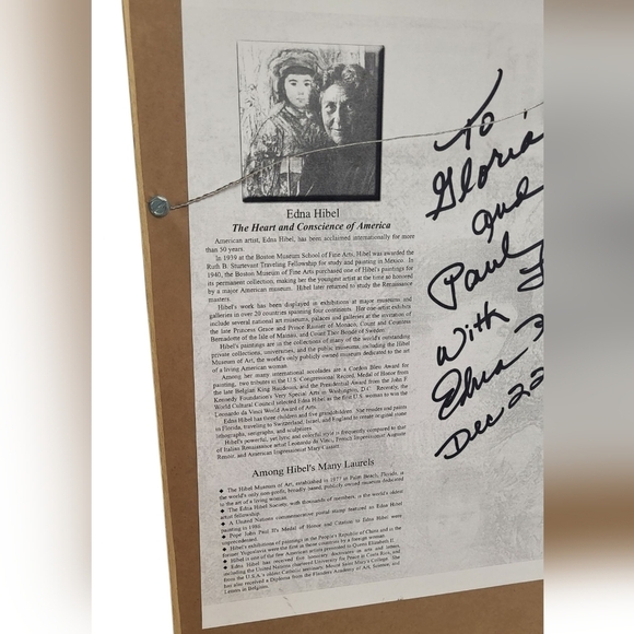 Ms. Hibel Three Nudes Lithograph Printed Autograph - Picture 4 of 5